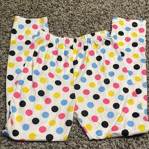 Girls cozy pants polkadot leggings cozy soft stretchy waist girls